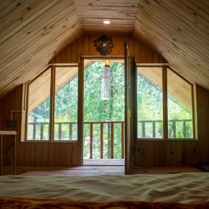 Mountain view with balcony